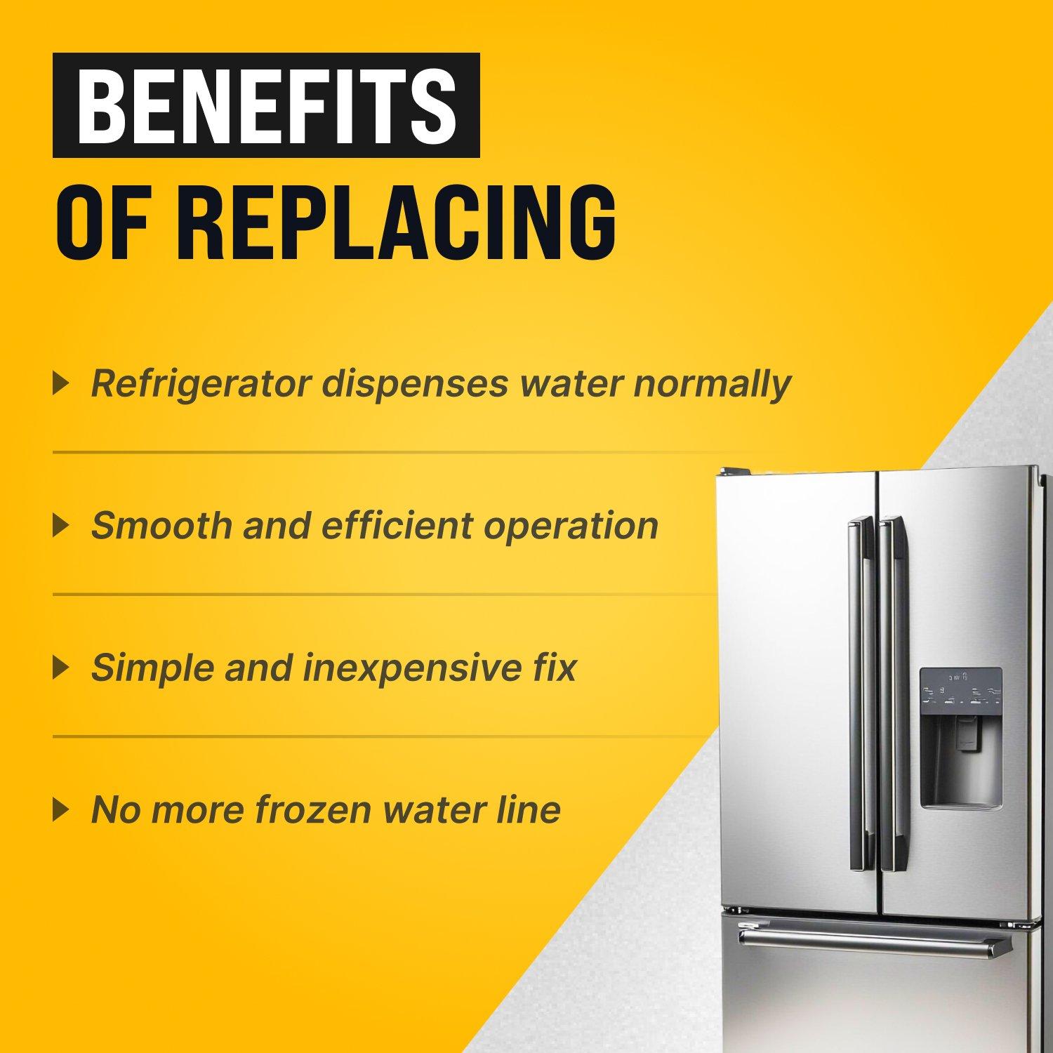 [Lifetime Warranty] WR49X10173 Refrigerator Dispenser Water Tube Heater Kit - Compatible with GE Kenmore Refrigerators - Replaces PS1766223 1381601 AP4318572 image 3