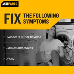 [Lifetime Warranty] 280159 Washer Spring Replacement - Compatible with Whirlpool & Kenmore Washers - Replaces 1175779 8540102 AP3904440 W10010360 - Pack of 2 thumbnail 1