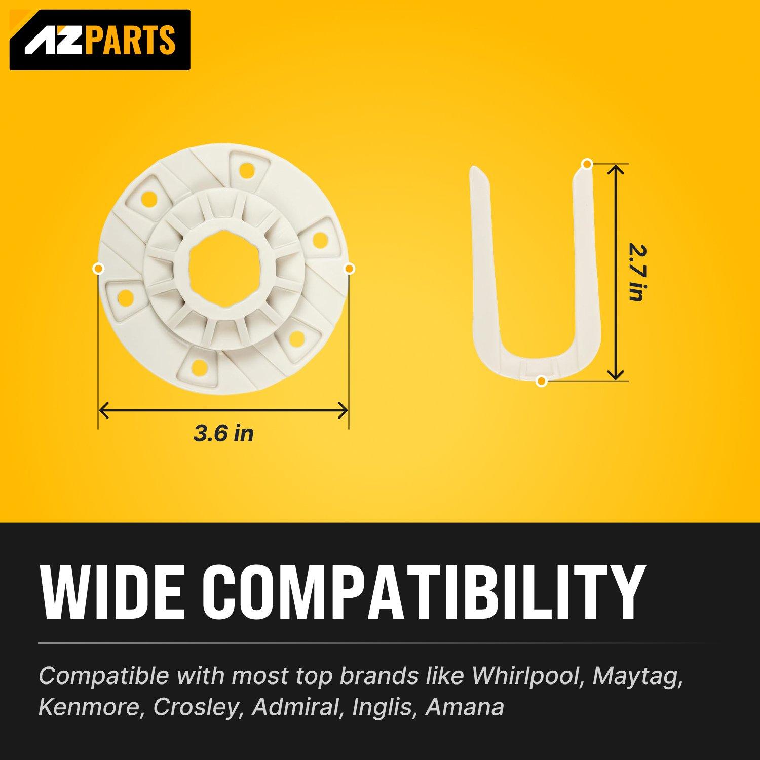 [Lifetime Warranty] W10528947 W10396887 Washer Basket Driven Hub Kit - Compatible with Maytag Whirlpool Kenmore Washers - Replaces AP5665171 W10528947VP PS6012095 image 1