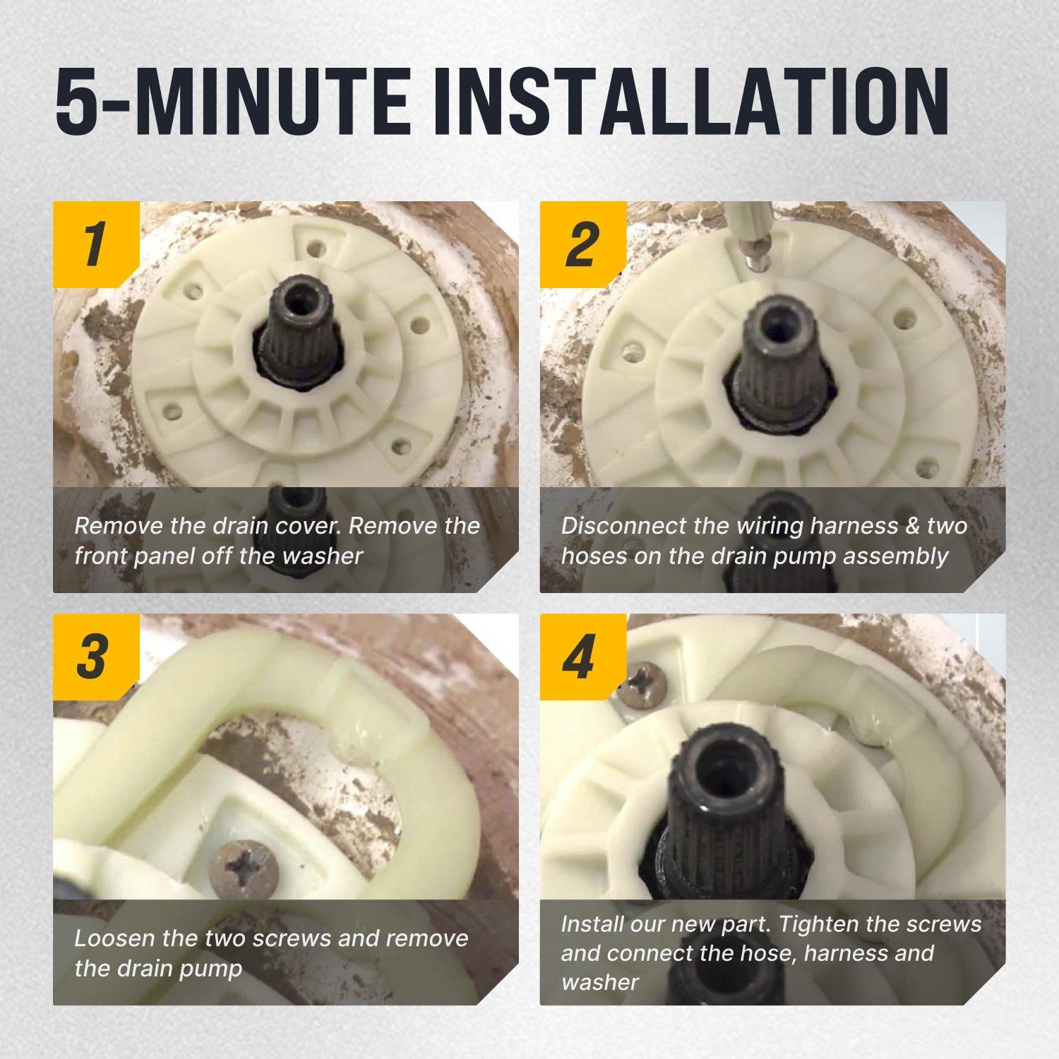 [Lifetime Warranty] W10528947 W10396887 Washer Basket Driven Hub Kit - Compatible with Maytag Whirlpool Kenmore Washers - Replaces AP5665171 W10528947VP PS6012095 image 3