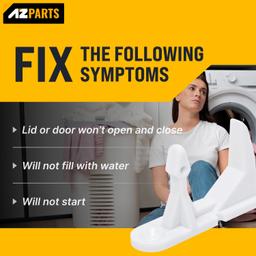 [Lifetime Warranty] 131763310 Washer Door Striker - Compatible with Frigidaire & Kenmore Washers - Replaces 131763300 AP3580441 PS890617 - Pack of 4 thumbnail 2