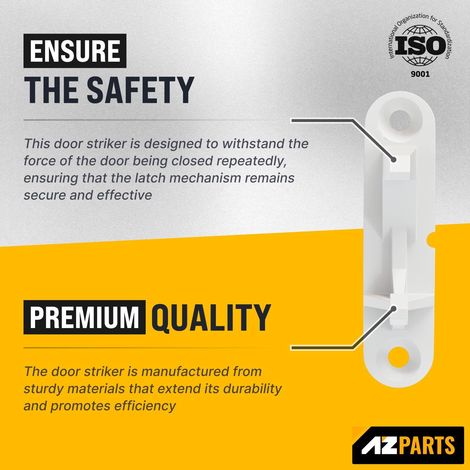 [Lifetime Warranty] 131763310 Washer Door Striker - Compatible with Frigidaire & Kenmore Washers - Replaces 131763300 AP3580441 PS890617 - Pack of 4 image 3