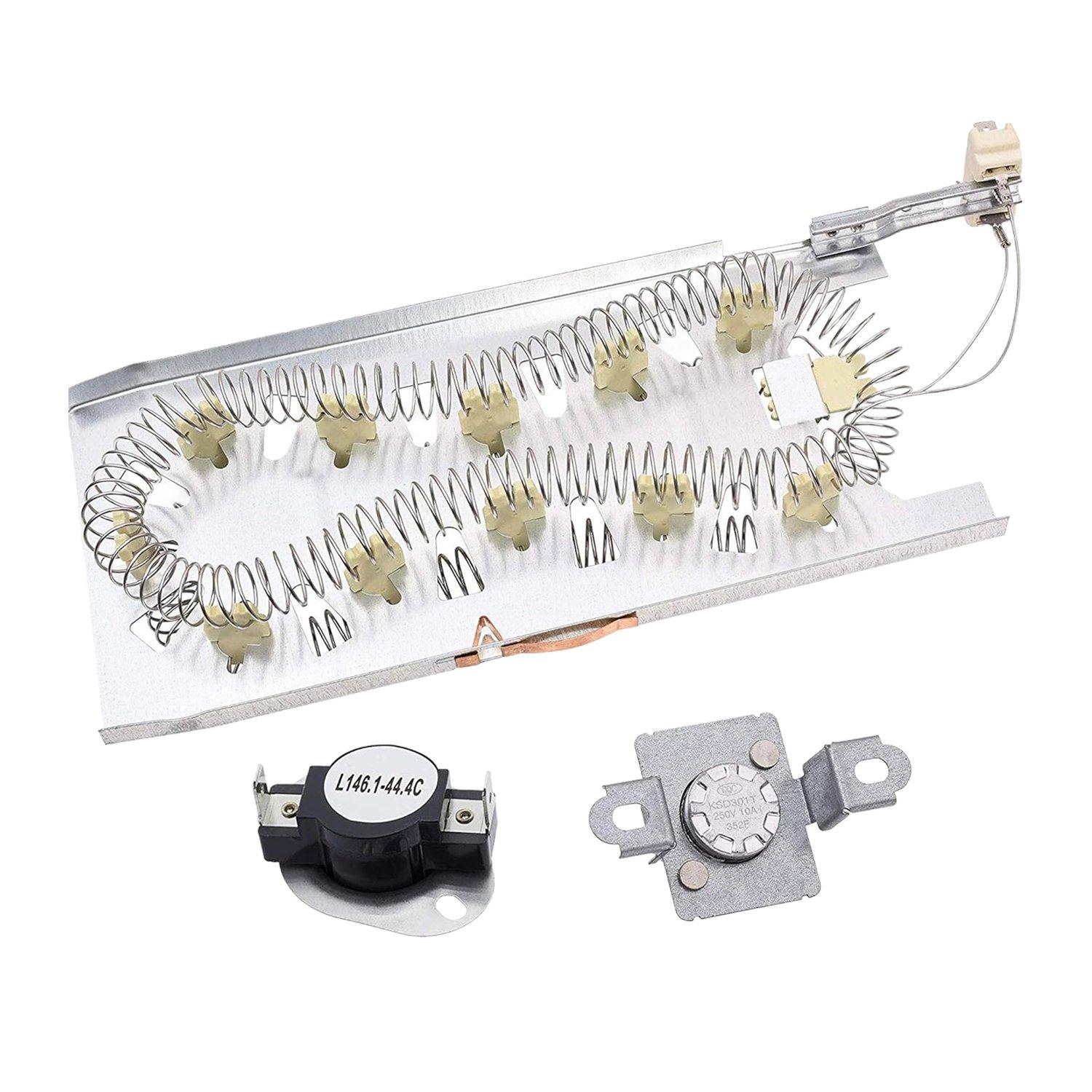 [Lifetime Warranty] 3387747 MEDB835DW4 Dryer Heating Element Kit - For Whirlpool Kenmore Maytag KitchenAid Amana GEW9250PW1 GEW9250PW0 WED5100HW1 WED8300SW2 GEW9200LW1 MED6230HW1 GEQ9800PW1 WED7500GC0 image 0