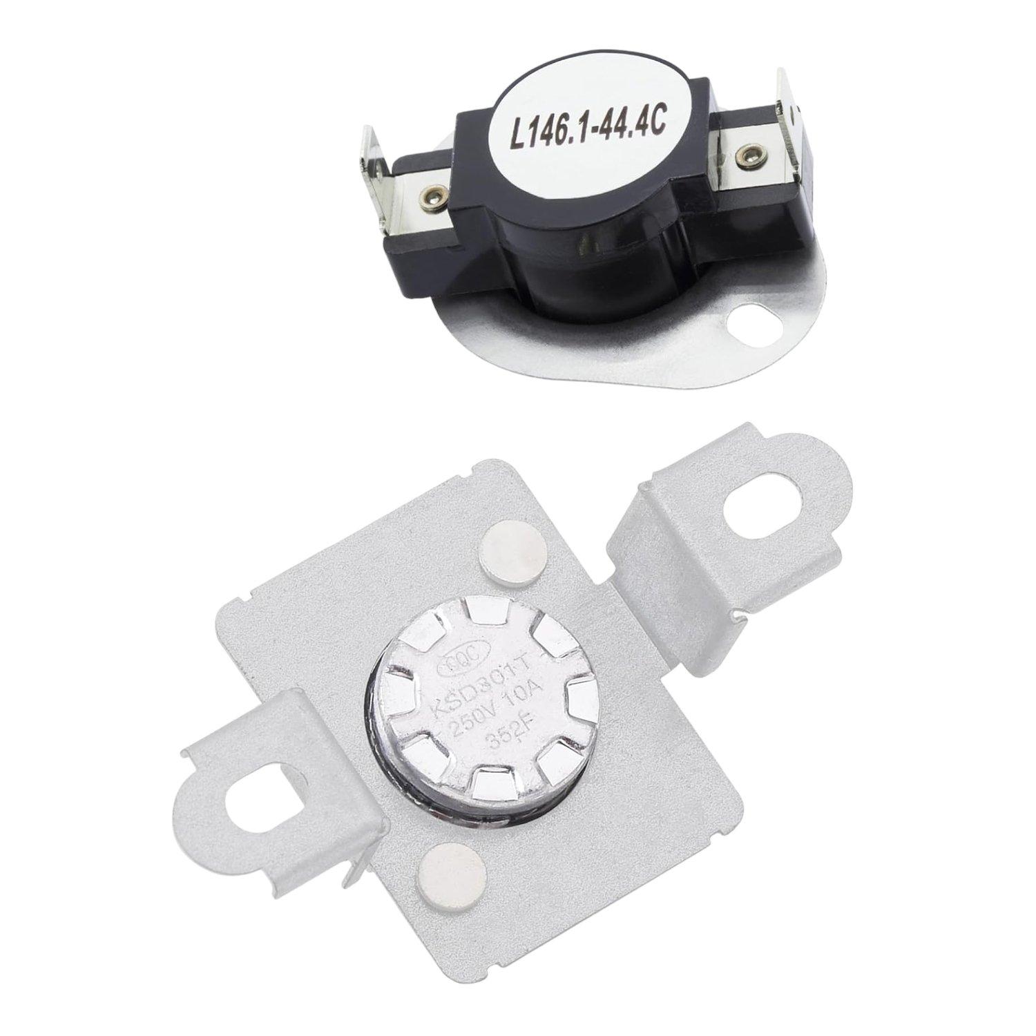 [Lifetime Warranty] 279973 Dryer Thermal Cut-Off Fuse Kit - Compatible with Whirlpool Kenmore Maytag KitchenAid Electric Dryers - Replaces 8318314 3391913 AP3094323 PS334387 279973VP image 0