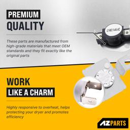 [Lifetime Warranty] 279973 Dryer Thermal Cut-Off Fuse Kit - Compatible with Whirlpool Kenmore Maytag KitchenAid Electric Dryers - Replaces 8318314 3391913 AP3094323 PS334387 279973VP thumbnail 2