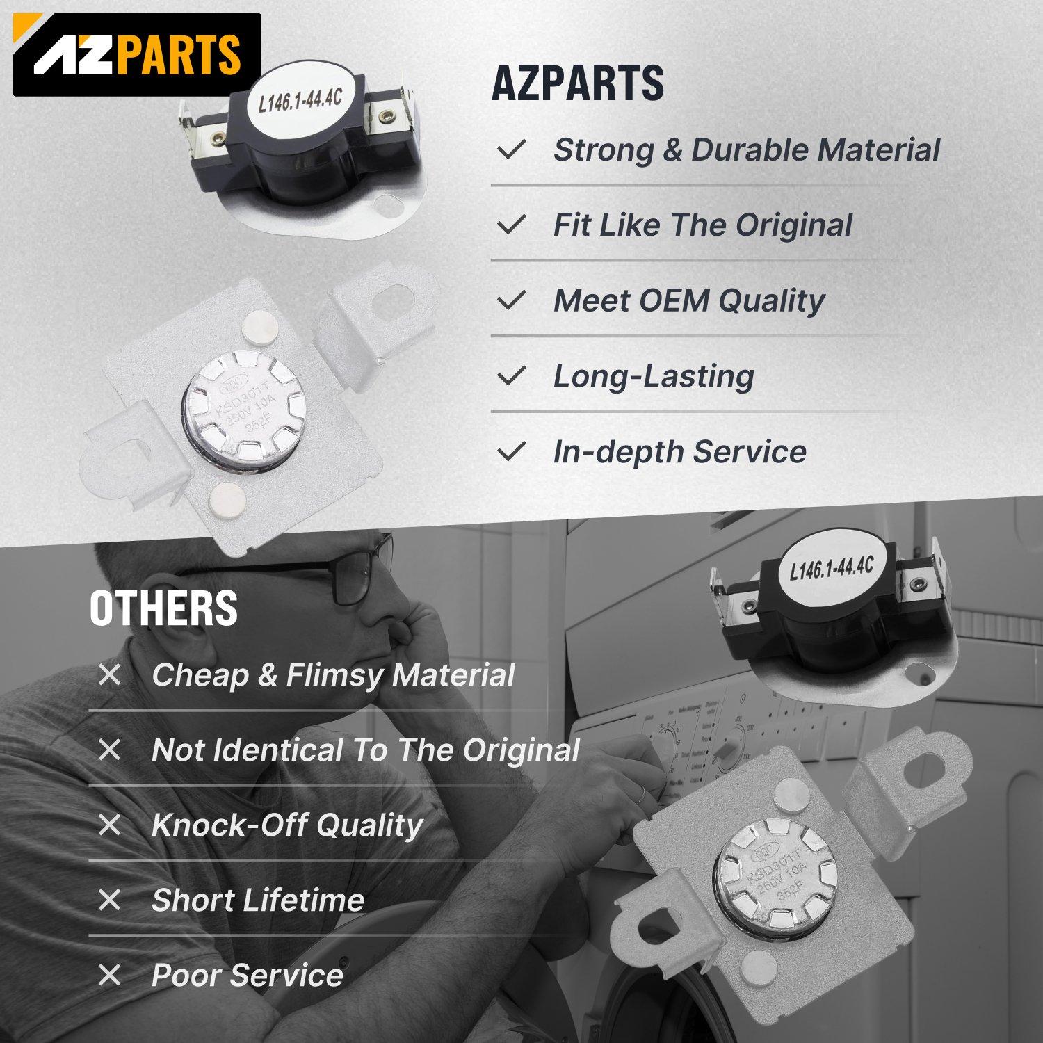 [Lifetime Warranty] 279973 Dryer Thermal Cut-Off Fuse Kit - Compatible with Whirlpool Kenmore Maytag KitchenAid Electric Dryers - Replaces 8318314 3391913 AP3094323 PS334387 279973VP image 3