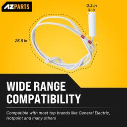 [Lifetime Warranty] WR55X10025 Refrigerator Temperature Sensor Replacement - Compatible with GE Hotpoint Refrigerators - Replaces 914093 AP3185407 PS304103 WR50X10027 thumbnail 1