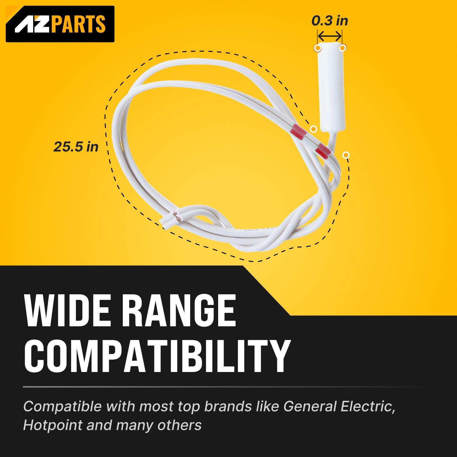 [Lifetime Warranty] WR55X10025 Refrigerator Temperature Sensor Replacement - Compatible with GE Hotpoint Refrigerators - Replaces 914093 AP3185407 PS304103 WR50X10027 image 1