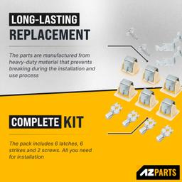 [Lifetime Warranty] 279570 Dryer Door Latch Strike Kit PS334230 AP3094183 14205029 236877 420198 423232 EED4300TQ0 LTE5243DQ6 - Fits GE Whirlpool Kenmore Roper KitchenAid - Pack of 2 thumbnail 4