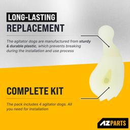 [Lifetime Warranty] 80040 Washer Agitator Dogs - Compatible with Whirlpool & Kenmore Washers - Replaces 285612 285770 3366877 387091 80040VP AP3119063 EA388034 ER80040 LP338 PS388034 - Pack of 4 thumbnail 4