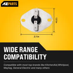 [Lifetime Warranty] 9759242 Oven Thermal Fuse - Compatible with Whirlpool KitchenAid Maytag Ovens/Ranges - Replaces 4452223 WP9759242 AP6014015 PS11747248 thumbnail 1