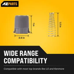 [Lifetime Warranty] AGM73610701 Washer Magnetic Door Plunger Replacement - Compatible with LG WM3050 WM3170CW WM8000HA WM3770 WM3670HWA Kenmore Elite Washer and More thumbnail 2