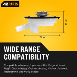 [Lifetime Warranty] 35-6780 21001906 Washer Drain Pump with Pulley for Whirlpool Maytag Admiral Magic Chef Washers - Replaces 35-6434 35-6465 35-5766 WP35-6465 WP35-6780 AP6008663 21001873 21002240 LP128 thumbnail 4