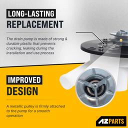 [Lifetime Warranty] 35-6780 21001906 Washer Drain Pump with Pulley for Whirlpool Maytag Admiral Magic Chef Washers - Replaces 35-6434 35-6465 35-5766 WP35-6465 WP35-6780 AP6008663 21001873 21002240 LP128 thumbnail 2