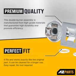 [Lifetime Warranty] WB16K10026 WB29K17 Double Burner Assembly Replacement - Compatible with GE Kenmore Hotpoint Ranges - Replaces 868697 AP2633210 WB16K10003 65932 PS232404 - Pack of 2 thumbnail 3