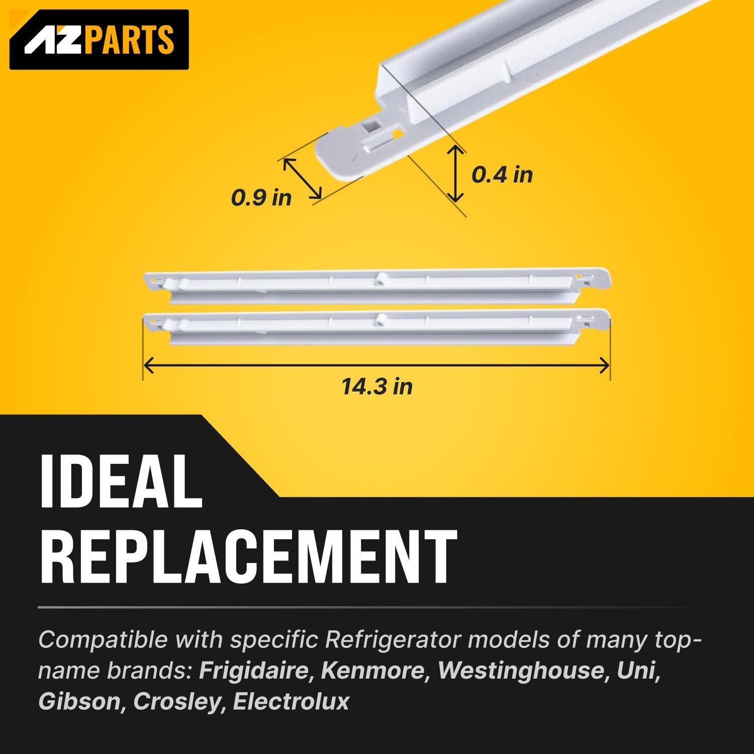 [Lifetime Warranty] 240365401 & 240356501 Refrigerator Meat Pan Hangers (Left & Right)  - Compatible with Frigidaire Kenmore Refrigerators - Replaces EA430245, PS430245, 891310, AH430245, 891216 image 1