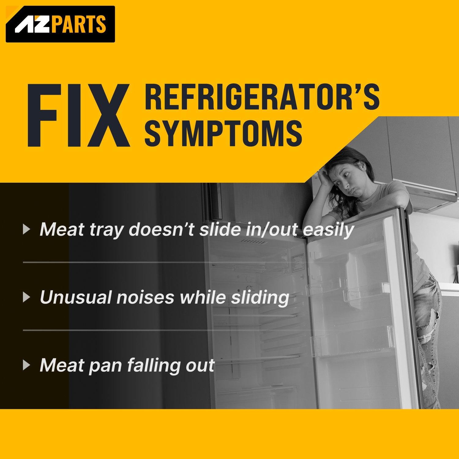 [Lifetime Warranty] 240365401 & 240356501 Refrigerator Meat Pan Hangers (Left & Right)  - Compatible with Frigidaire Kenmore Refrigerators - Replaces EA430245, PS430245, 891310, AH430245, 891216 image 2