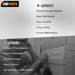 [Lifetime Warranty] 8181846 Washer Door Handle - Compatible with Whirlpool Duet Washers GHW9100LW1 GHW9150PW4 GHW9300PW4 GHW9150PW1 GHW9150PW0 GHW9200LW GHW9400PW4 - Replaces PS11744938 AP6011739 thumbnail 3