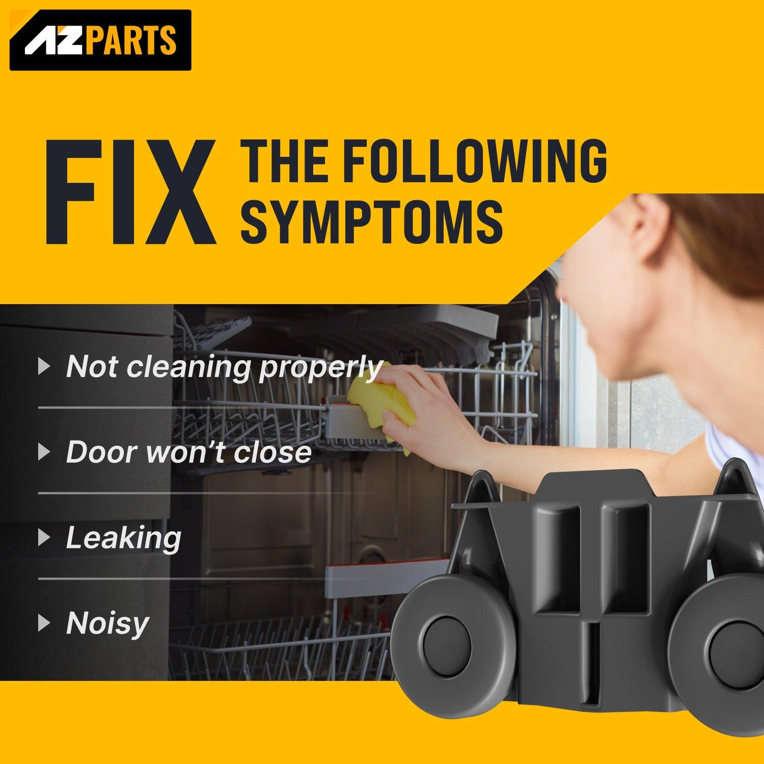 [Lifetime Warranty] W10195416 Dishwasher Lower Dish Rack Wheels - Compatible with KitchenAid Whirlpool Kenmore Dishwashers - Replaces AP5983730 W10195416V PS11722152 - Pack of 4 image 5