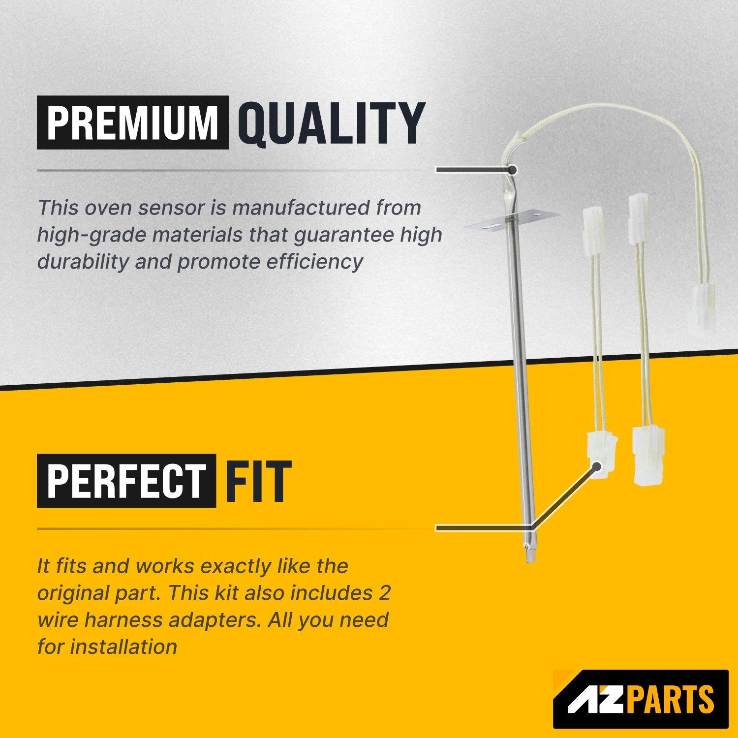 [Lifetime Warranty] 12001656 Oven Temperature Sensor Part - Compatible with Whirlpool Kenmore Ovens - Replaces AP4009009 74004943 PS1570174 12001554 12001656VP 7430P003-60 WB21X5301 image 3