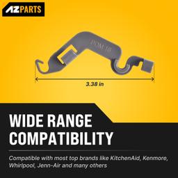 [Lifetime Warranty] W10082853 Dishwasher Tine Pivot Clip - Compatible for Whirlpool Kenmore KitchenAid Dishwashers - Replaces WPW10082853 PS11748190 PS1734891 1446946 - Pack of 2 thumbnail 3
