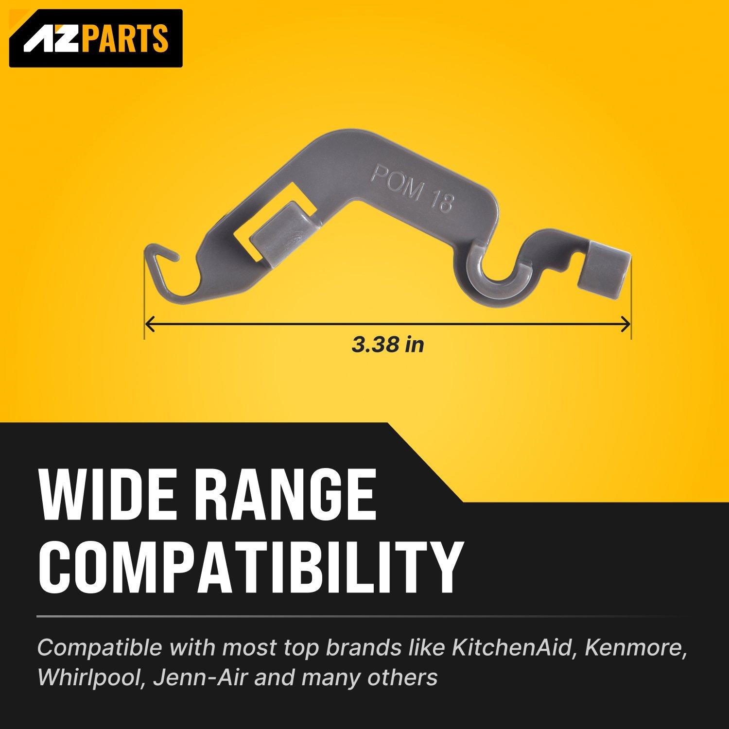 [Lifetime Warranty] W10082853 Dishwasher Tine Pivot Clip - Compatible for Whirlpool Kenmore KitchenAid Dishwashers - Replaces WPW10082853 PS11748190 PS1734891 1446946 - Pack of 2 image 3