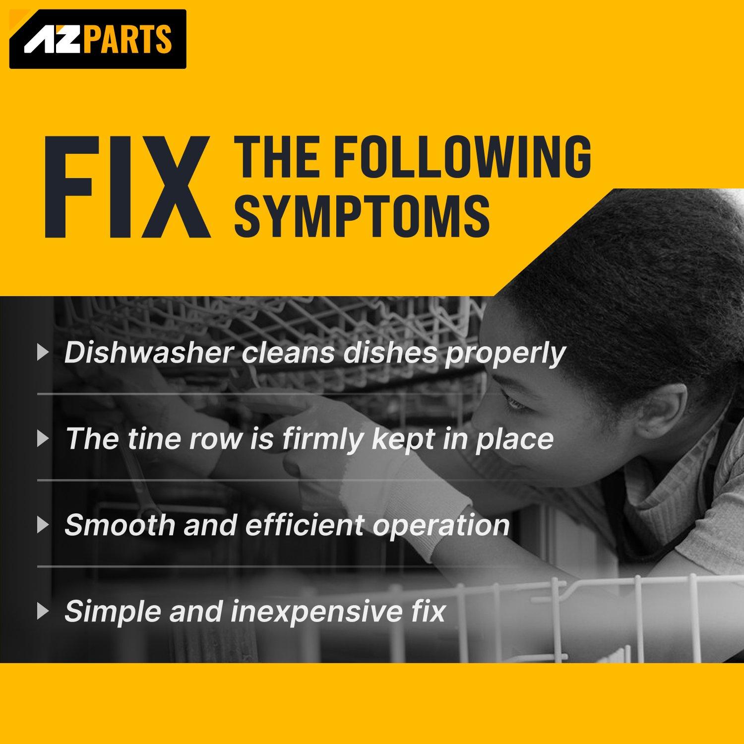 [Lifetime Warranty] W10082853 Dishwasher Tine Pivot Clip - Compatible for Whirlpool Kenmore KitchenAid Dishwashers - Replaces WPW10082853 PS11748190 PS1734891 1446946 - Pack of 2 image 4