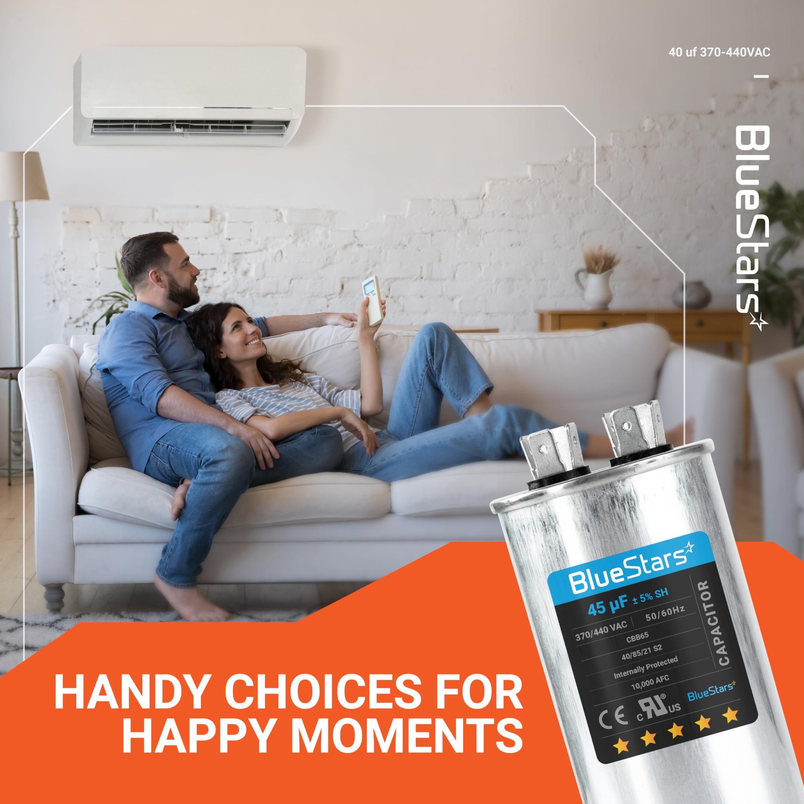 [Lifetime Warranty] 45 uF MFD Â±5% 370/440 VAC 50/60 Hz Round Run Start Capacitor - Fits AC Motor Run, Fan Start, Heat Pump image 11