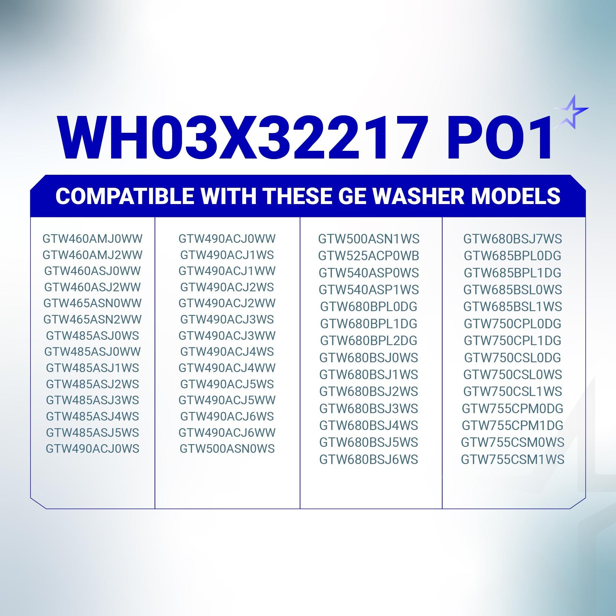 [Lifetime Warranty] WH03X32217 Washer 1/2 HP Motor Pulley & Nut Set - Compatible with GE GTW460AMJ0WW GTW460AMJ2WW GTW460ASJ0WW - Replaces WH07X24182 WH49X25377 4975025 AP7018598 PS16554753 EAP16554753 image 5
