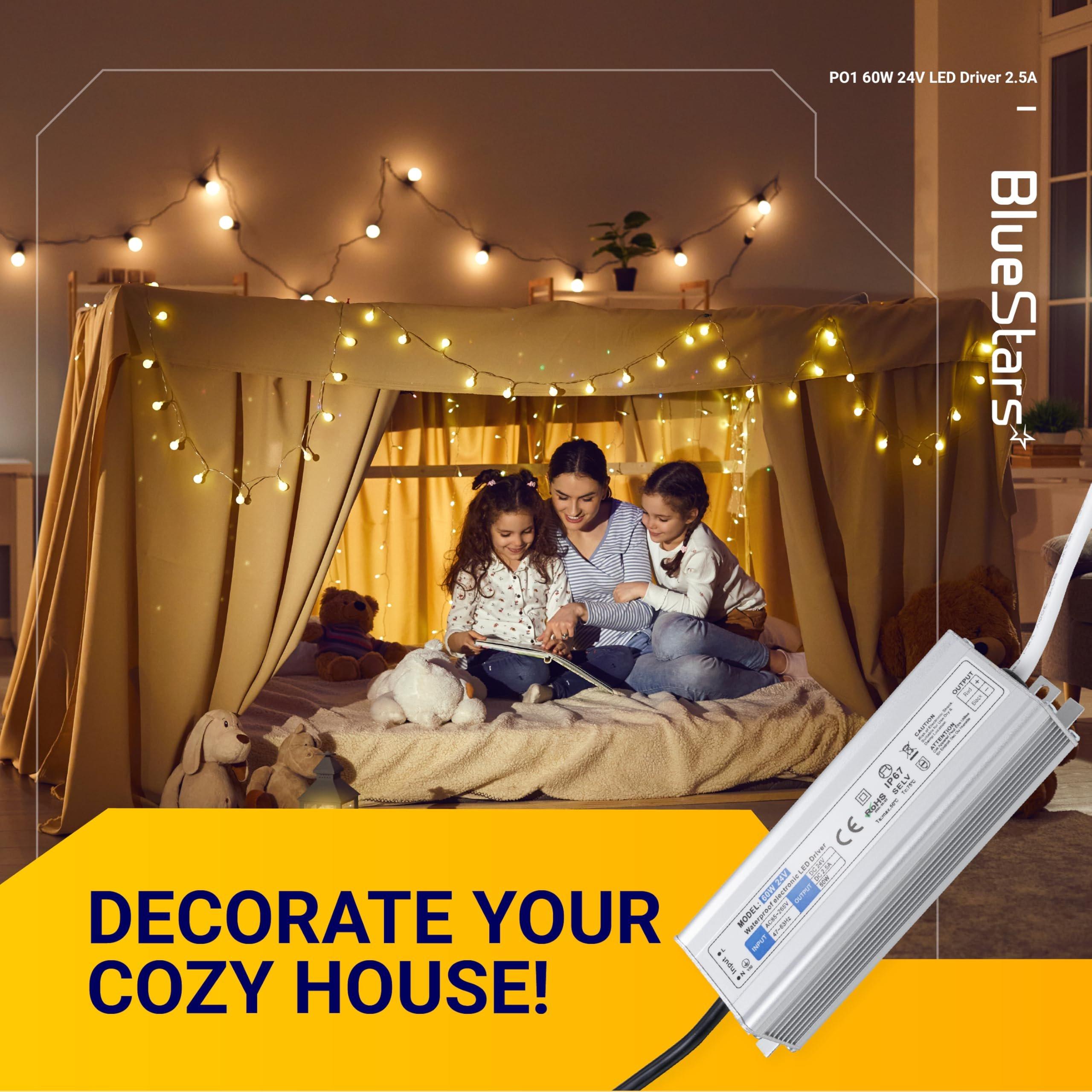 [Lifetime Warranty] 60W 24V LED Power Supply Driver 2.5A AC 100-260V to 24V DC IP67 Waterproof image 8