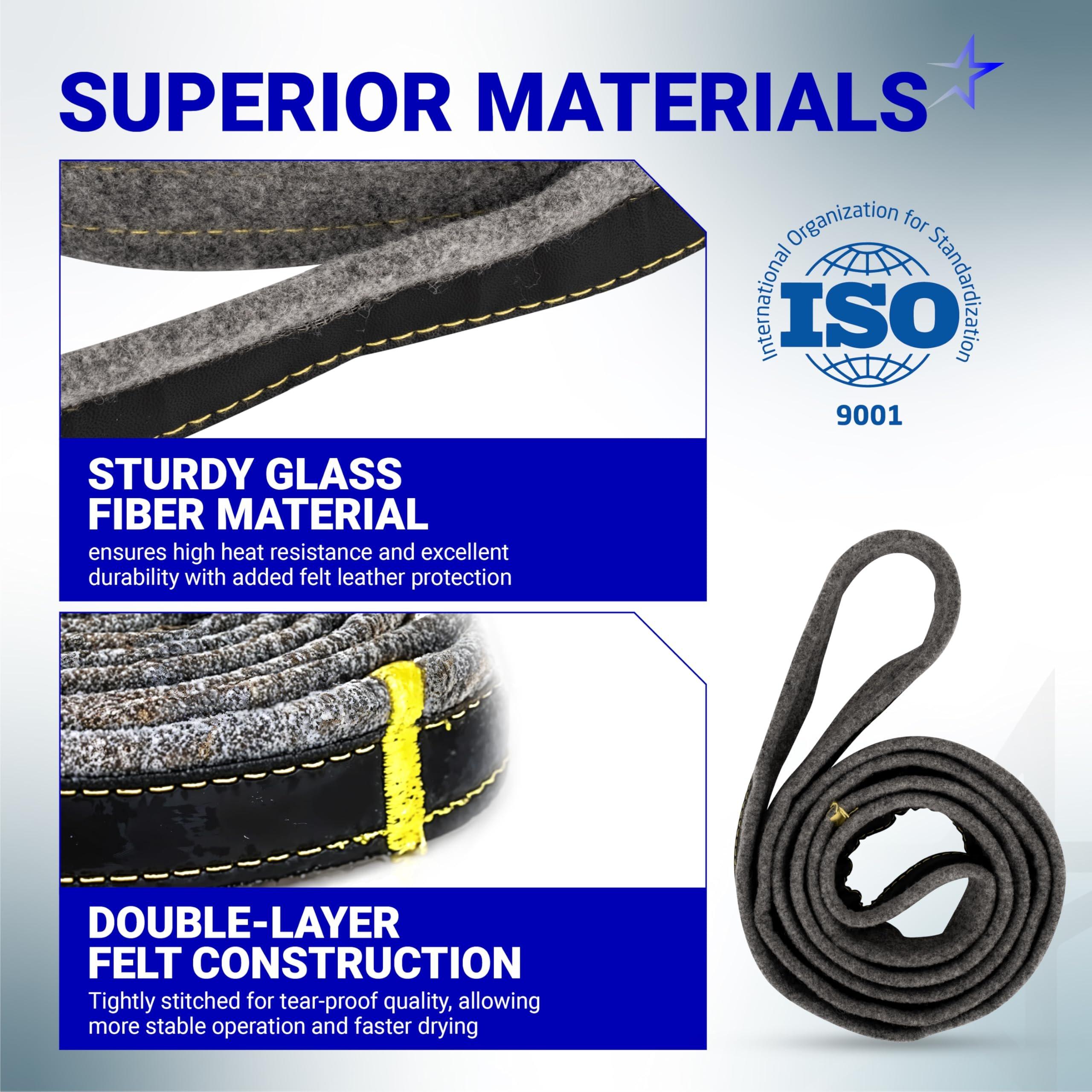 [Lifetime Warranty] DC97-07618A Dryer Drum Felt Seal - Compatible with Samsung DV42H5200EW DV42H5000EW DV45K6500EV DV48H7400EW DV42H5200EP/A3 DV50K8600EV/A3 DV52J8700GP/A2 image 2