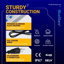 [Lifetime Warranty] 60W 24V LED Power Supply Driver 2.5A AC 100-260V to 24V DC IP67 Waterproof thumbnail 3