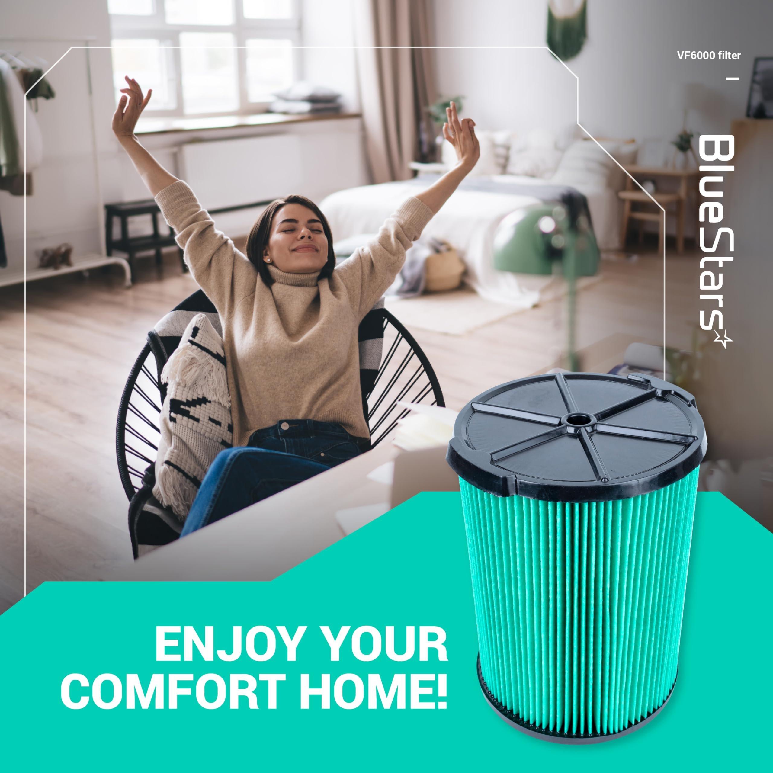 [Lifetime Warranty] VF6000 5-Layer HEPA Replacement Filter for Ridgid 5-20 Gallon Wet Dry Vac Vacuums WD5500 WD0671 WD6425 WD7000 WD1280 WD1851 WD1680 WD1956 RV2400A 1400RV - Pack of 2 image 6