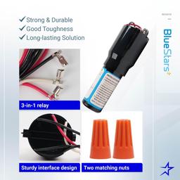 RCO410 3-in-1 Hard Start Capacitor Kit - Compatible with Refrigerators Freezers 115V Compressor Capacitor for 1/4-1/3 HP thumbnail 2