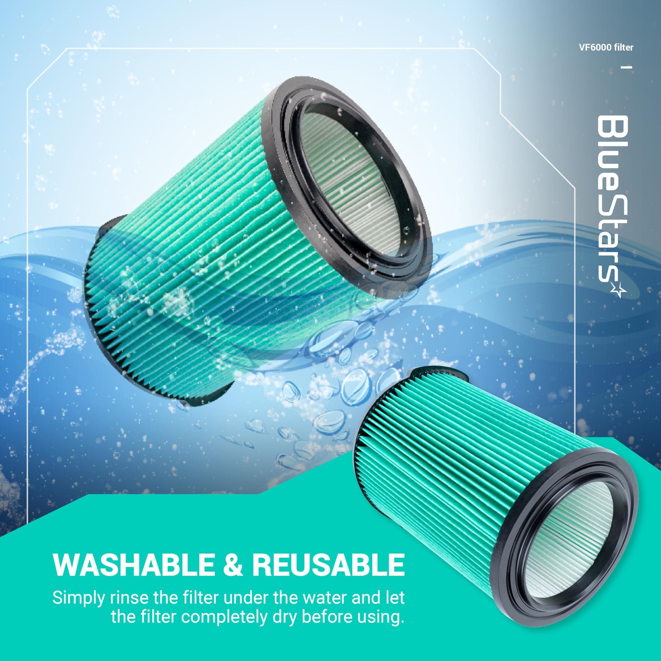 [Lifetime Warranty] VF6000 5-Layer HEPA Replacement Filter for Ridgid 5-20 Gallon Wet Dry Vac Vacuums WD5500 WD0671 WD6425 WD7000 WD1280 WD1851 WD1680 WD1956 RV2400A 1400RV - Pack of 2 image 4