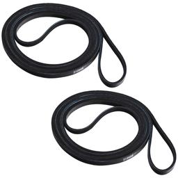[Lifetime Warranty] Y312959 WPY312959 312959 Dryer Tumbler & Motor Belt - Compatible with Maytag DE106, DE107, DE110, DE180, DE18CA, DE18CM, DE18CS, DE18CT, DE19CA, DE19CD, DE19CS, DE19CT - Pack of 2 thumbnail 0