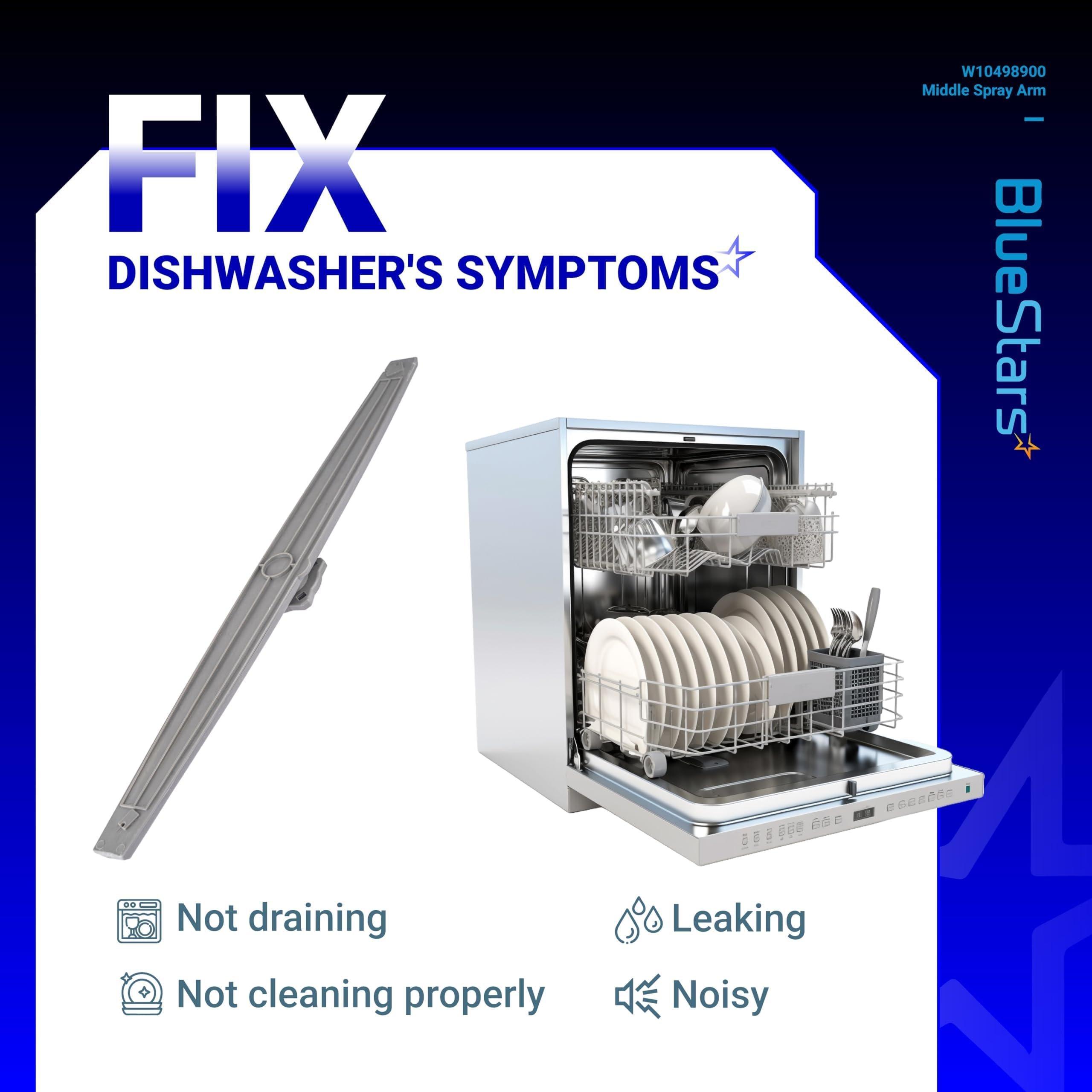 [Lifetime Warranty] W10498900 Dishwasher Middle Spray Arm - For Whirlpool, Amana, Maytag - Replaces W10498900 AP6022331 2312929 PS11755664 WDTA50SAHZ0 WDT750SAHZ0 WDT720PADM2 image 6