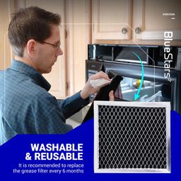 [Lifetime Warranty] 8206230A Microwave Charcoal Filter 5.3" x 5" â€“ Compatible with Whirlpool & Maytag â€“ Replaces 8206230 AP4299744 PS1871363 - Pack of 3 thumbnail 5