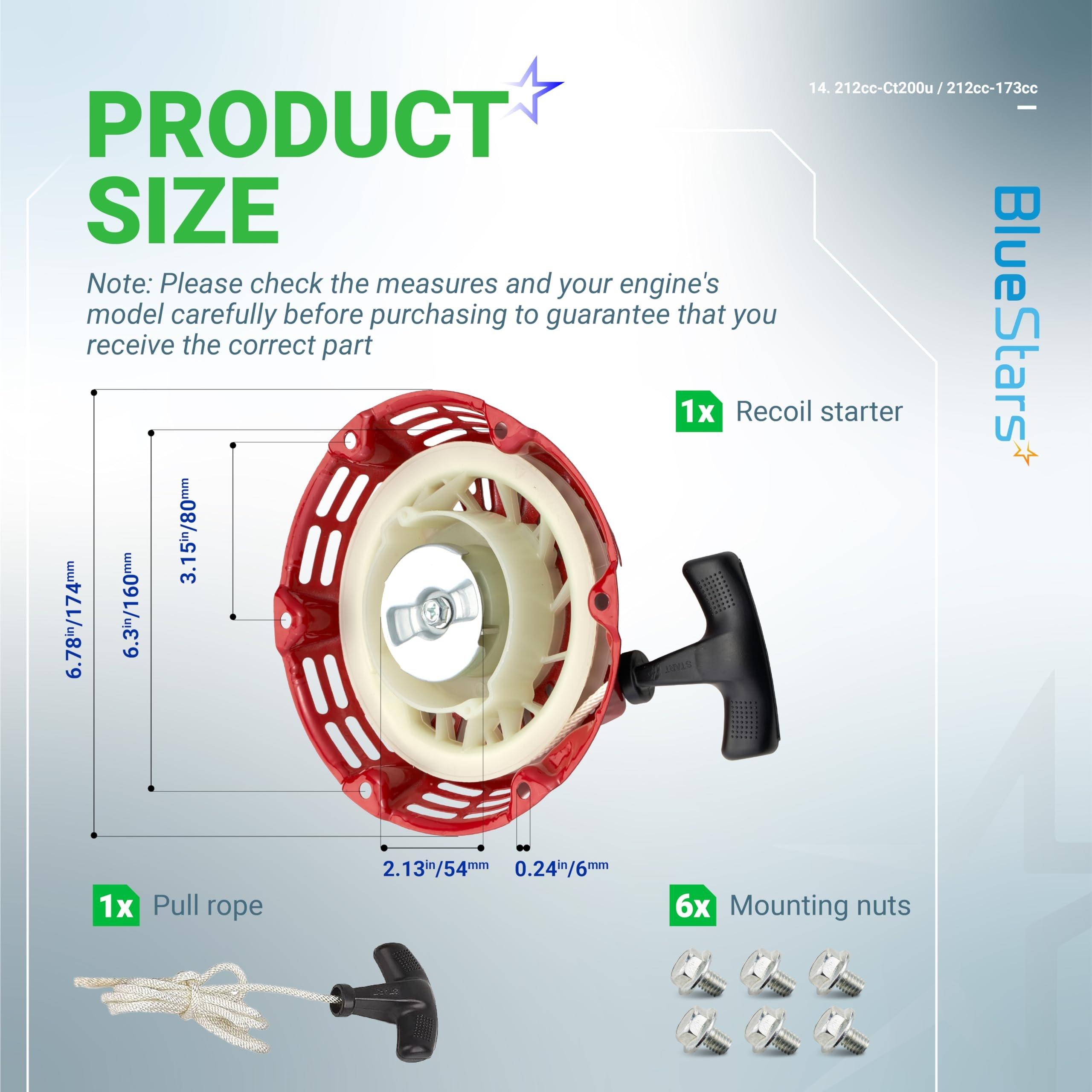 [Lifetime Warranty] 212CC Pull Start Recoil Starter Assembly image 2