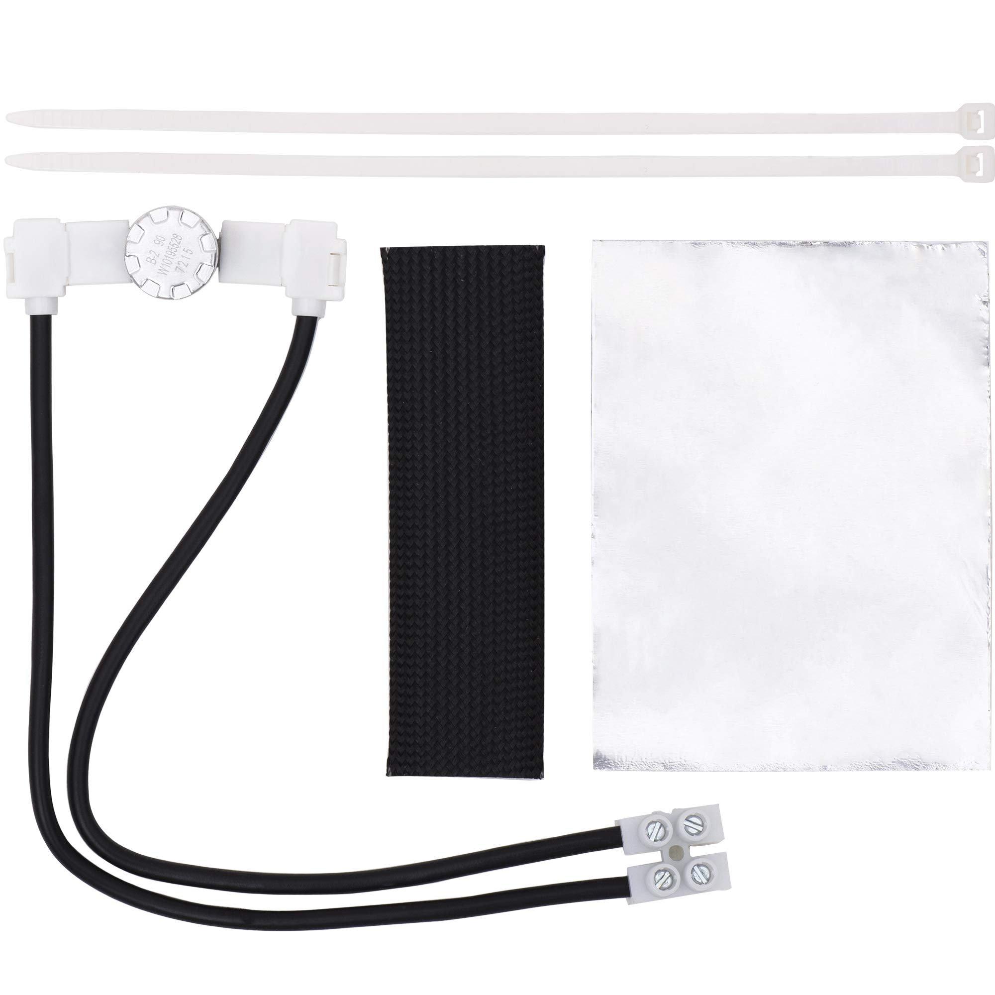 [Lifetime Warranty] W10402110 Dishwasher Fuse Kit - Fit Whirlpool Kenmore KitchenAid Dishwashers - Replaces W10195528 W10402110VP PS4704481 AP5645909 - with Protective Sleeve & Foil & Zip Ties image 0