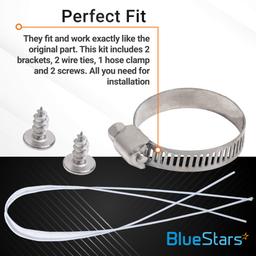 [Lifetime Warranty] 5001DD4001A Dishwasher Mounting Brackets Kit - Compatible with LG Dishwashers Top & Side Mounting - Replaces PS3525525 AH3525525 AP4438292 1266844 thumbnail 4