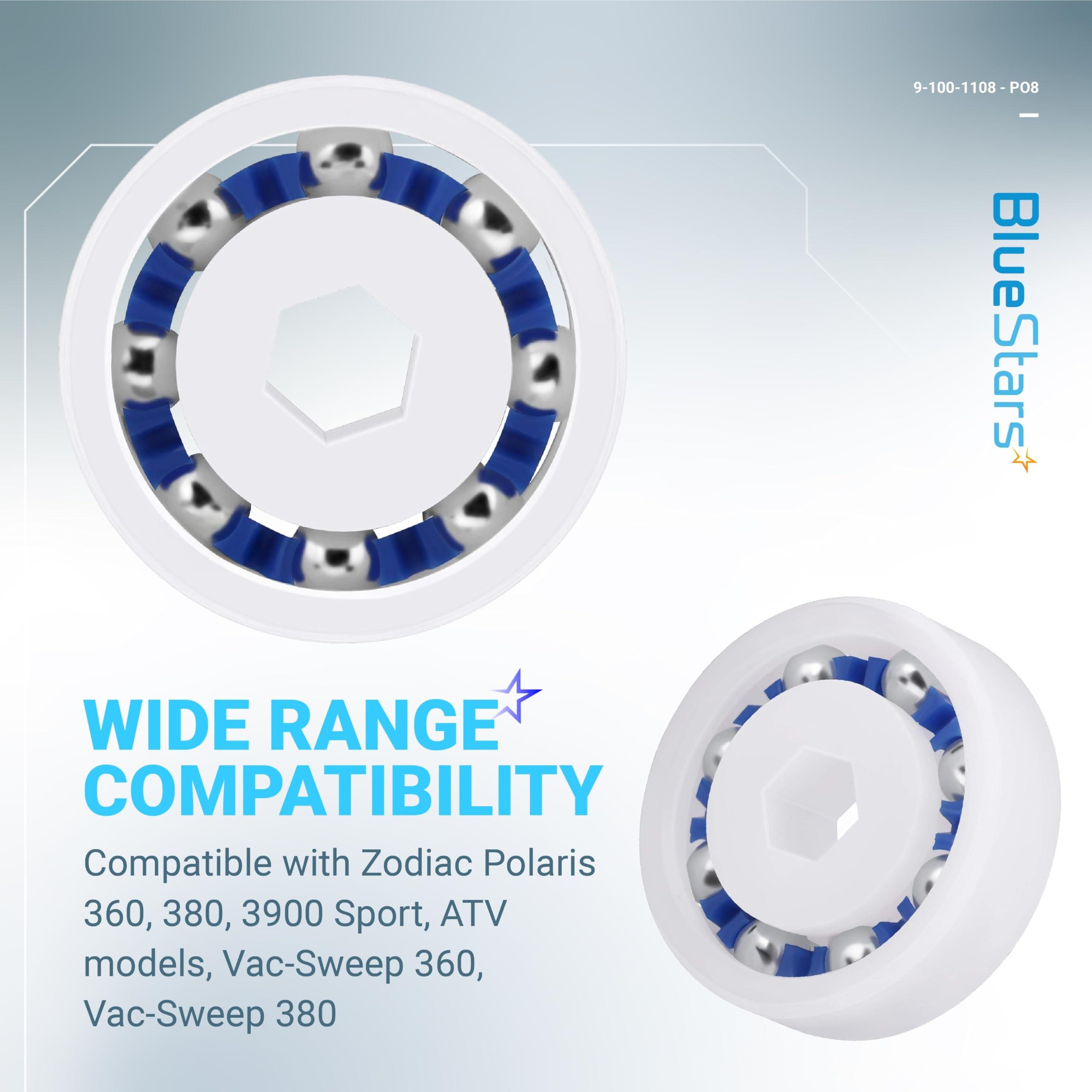 [Lifetime Warranty] 9-100-1108 Pool Cleaner Wheel Ball Bearings Zodiac - Pack of 8 image 1