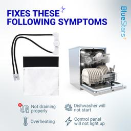 [Lifetime Warranty] W10402110 Dishwasher Fuse Kit - Fit Whirlpool Kenmore KitchenAid Dishwashers - Replaces W10195528 W10402110VP PS4704481 AP5645909 - with Protective Sleeve & Foil & Zip Ties thumbnail 6