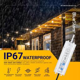 [Lifetime Warranty] 60W 24V LED Power Supply Driver 2.5A AC 100-260V to 24V DC IP67 Waterproof thumbnail 4
