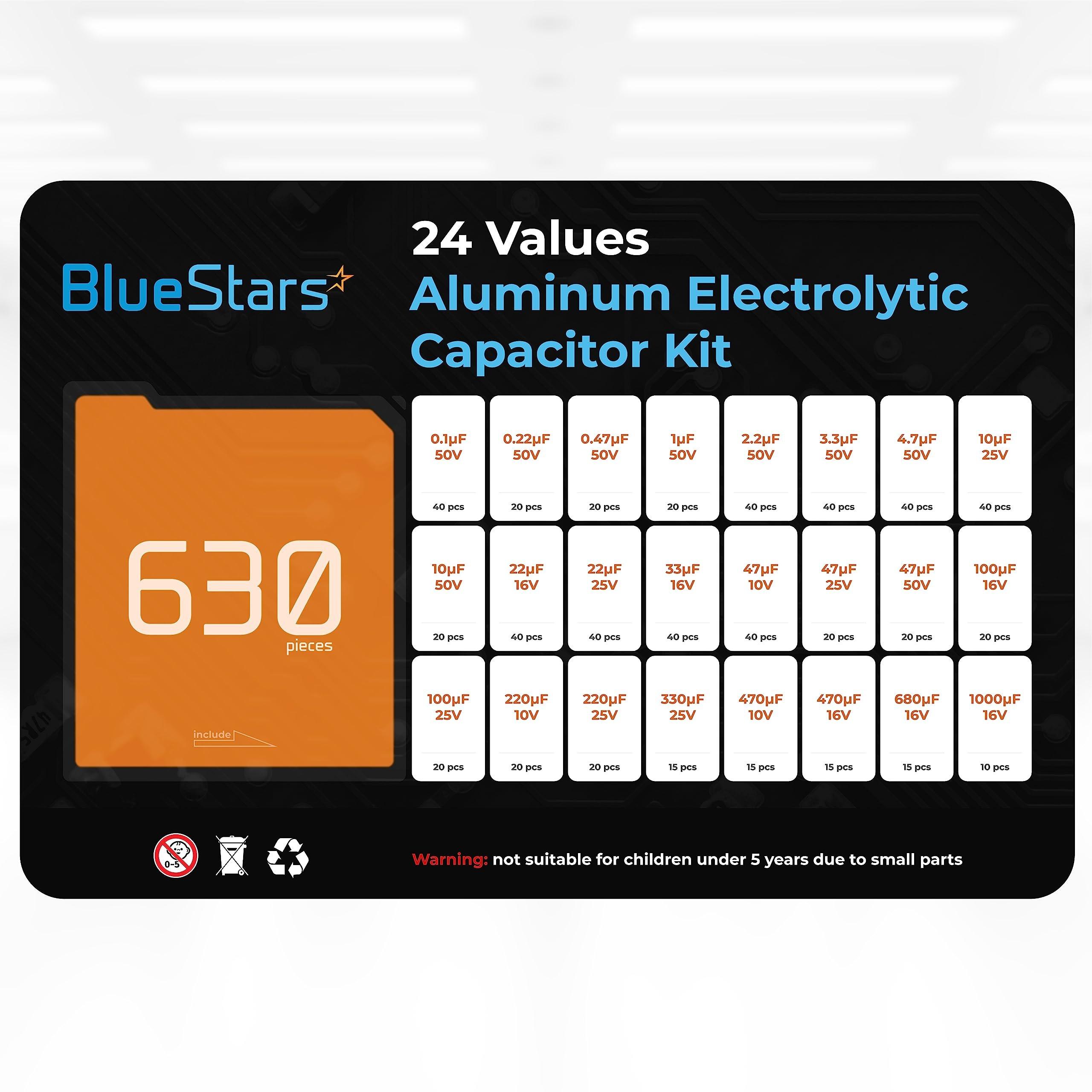 [Lifetime Warranty] 24-Value Aluminum Electrolytic Capacitor 630 pcs image 1