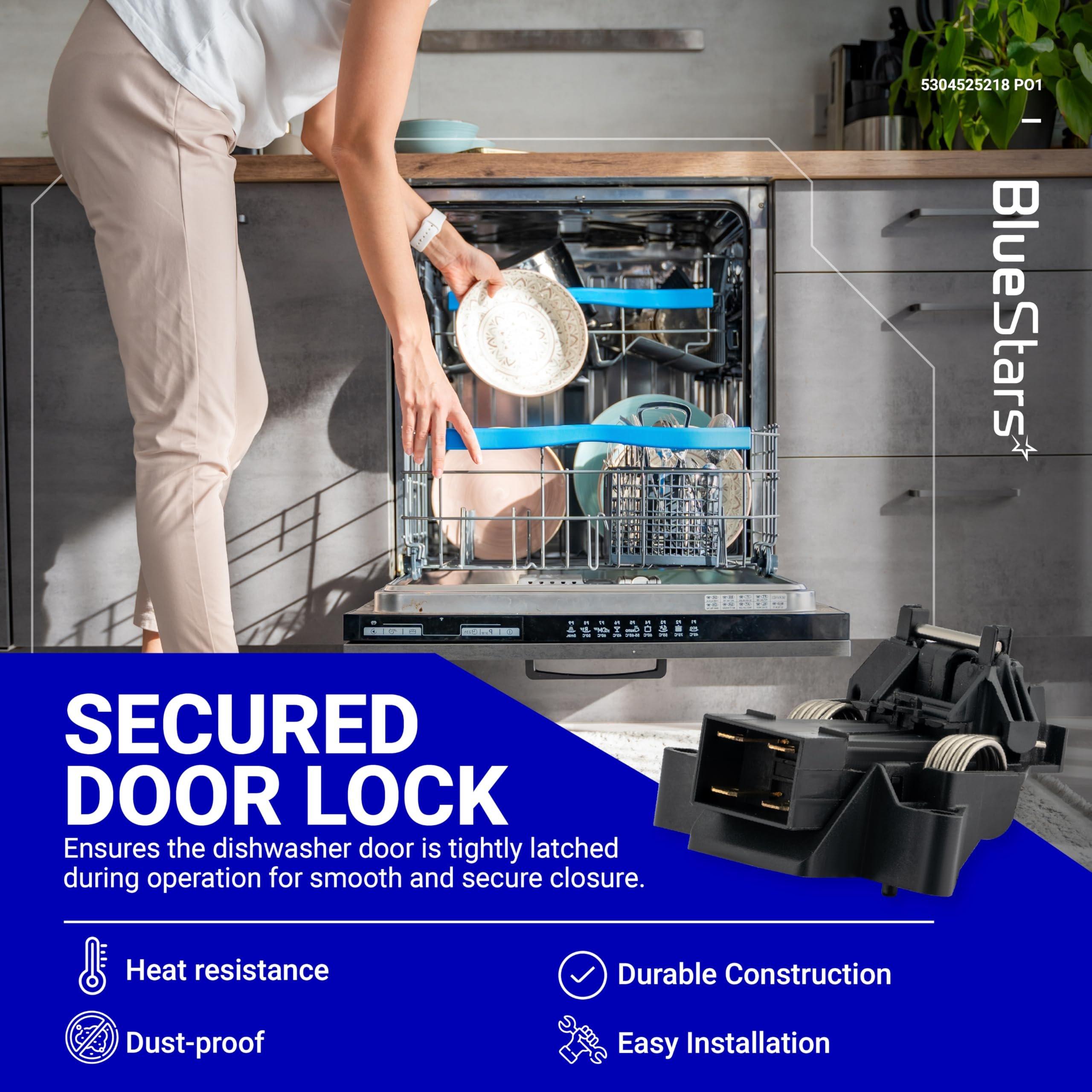 [Lifetime Warranty] 5304525218 Dishwasher Door Latch - Compatible with Electrolux, Kenmore, Frigidaire Dishwasher - Replaces 5304525218, 154543901, 154758101, 154543901, 154722401, 5304527418, AP6783743 image 2