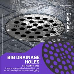 [Lifetime Warranty] 4â€ Metal Shower Strainer Drain Trim Set - Screw-in Cover for US Standard Sizes - Complete Kit with Machine & Self-Tapping Screws thumbnail 6