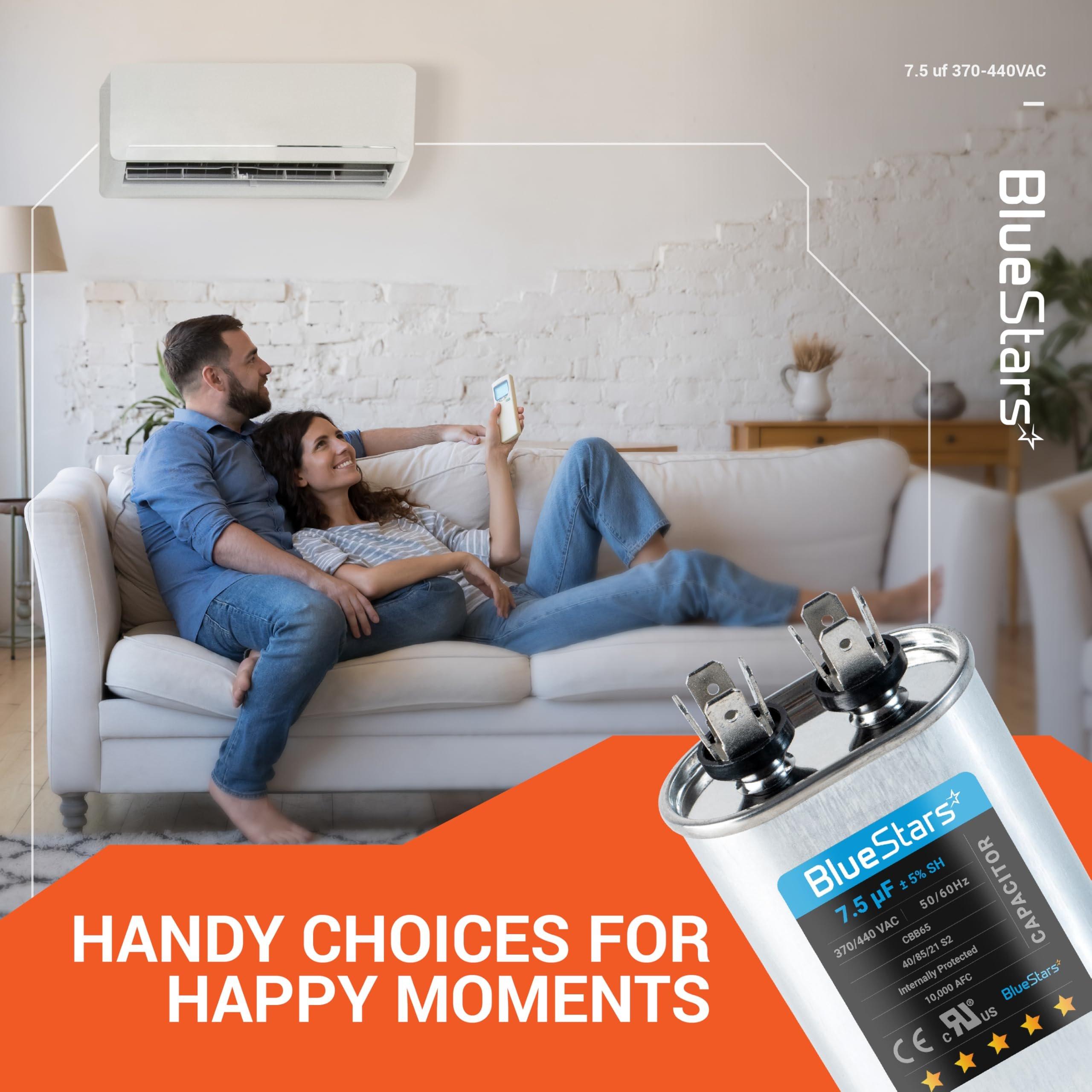 [Lifetime Warranty] 7.5 uF MFD ±5% 370/440 VAC Oval Run Capacitor CBB65 50/60 Hz - Fits Condenser Straight Cool, Heat Pump image 11