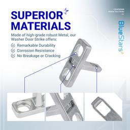 [Lifetime Warranty] 5304505088 Washer Door Strike - Compatible with Frigidaire, Electrolux Washer EFLW317TIW0, EFLW417SIW0, EFLS517SIW0, EFLS617SIW0 - Replaces AP6031188, 4452319, PS11766033 thumbnail 4