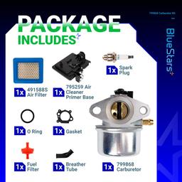 [Lifetime Warranty] 799868 Carburetor Replacement Kit thumbnail 2